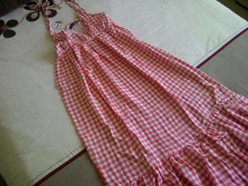***Funky Great Quality Ladies Red & White Check Dress***XL Only***Great for Summer***Brand New***