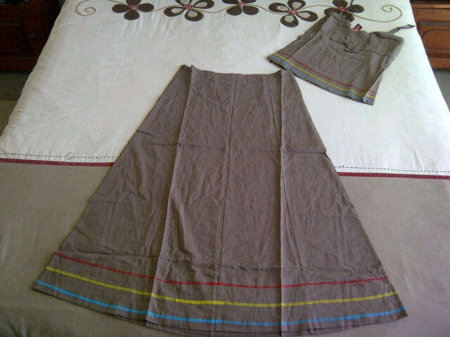 ***Beautiful Ladies 2 pc Linen Like Top & Skirt***Great Quality Item***BRAND NEW***