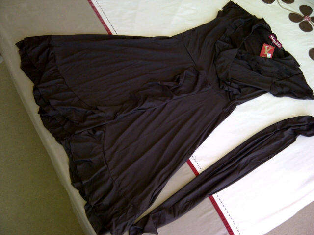 **Beautiful Ladies Silk Style Brown Dress with belt***S, M, L ONLY***STUNNING***BRAND NEW***