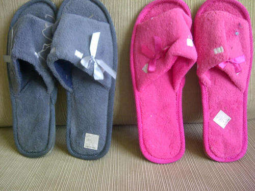 ***2 Pack Ladies Bedroom Slippers***Pink & Grey***Size 5/6***BRAND NEW****