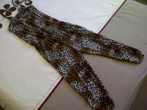 **Cute & Funky Ladies All in One Jumper with leather Look Straps & Front Pockets**M/L, XL/XXL ONLY**