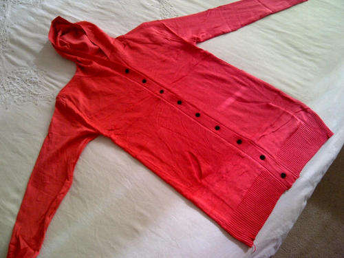 ***Cute Ladies Hooded Jersey with Small Slit Front Pockets***PINK***ONE SIZE FITS ALL***BRAND NEW***