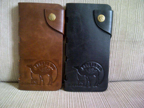 **Men's Genuine Leather "Dakota Red Fino" TALL Wallet***Black***Last 1***High Quality***BRAND NEW***