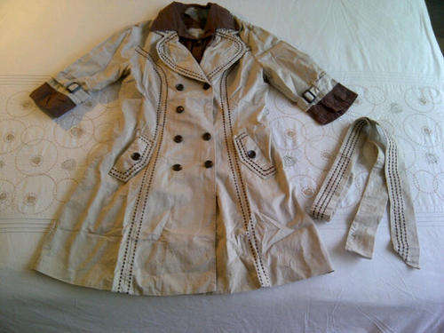 ***Stylish Ladies Trench-coat Jacket with Beautiful Design & Half Sleeve***STUNNING***