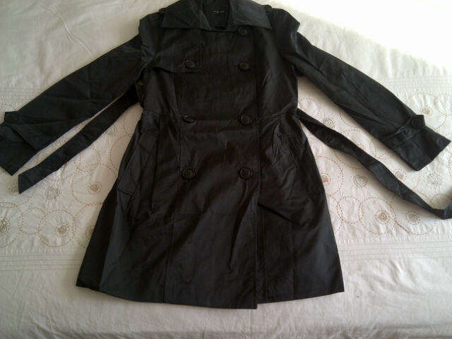 **Stylish Ladies Long Trench-coat Jacket***Winter or Summer***Black & Grey Available***STUNNING***