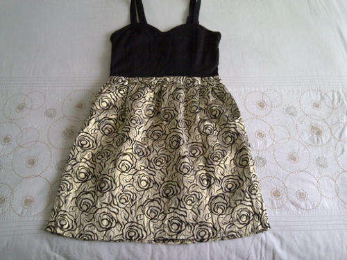 **STUNNING Ladies Short Strap Dress With Rose Like Design**Black & Red**S, M, L, XL**BEAUTIFUL**