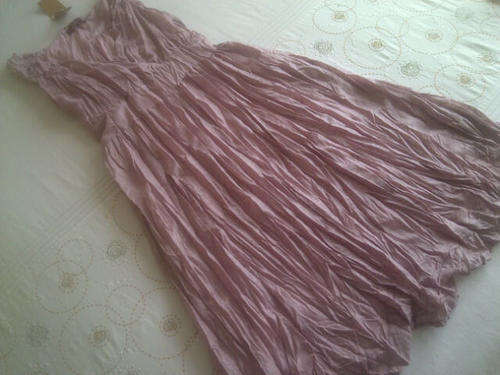 **Pretty Ladies Sleeveless Summer Dresses With A Frill Like Design & Belt**PINK, BEIGE ONLY**