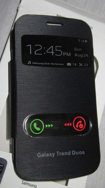 **Official Design Samsung Galaxy Trend Duos S VIEW Covers**Double Window**2 Colours**BRAND NEW**