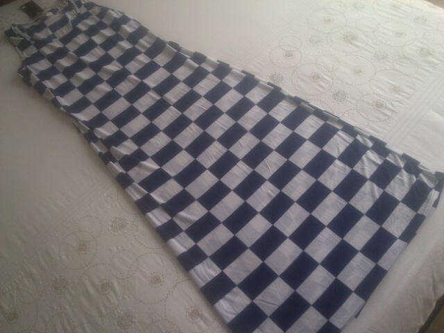 **SUMMER CLEARANCE SALE***Cute & Funky Ladies Sleeveless Check Summer Dresses***Navy***XL***
