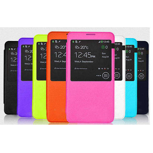 **Samsung Galaxy Note 3 Covers**Ultra Slim Flip Case**SINGLE WINDOW** Pink ONLY**