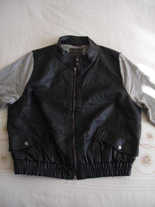 **Stunning Ladies Branded Leather Look Jacket with Funky Design***Black ONLY***BRAND NEW***