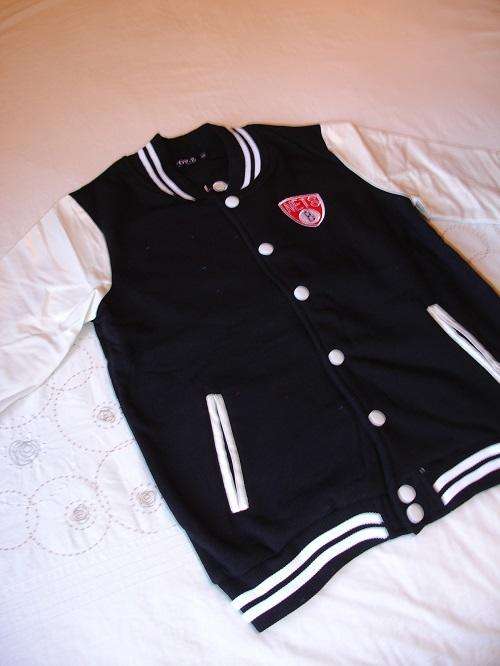***Funky Men's Brooklyn Nets Base Ball Style Jackets With Leather Like Sleeves***BLACK/WHITE***S***