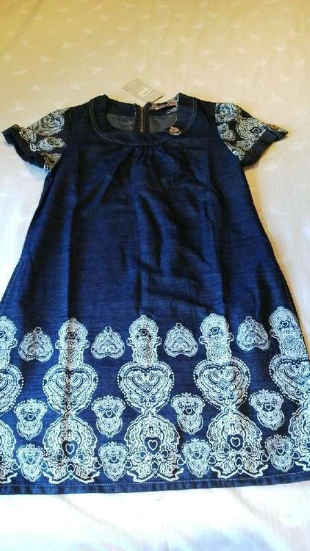 ***Beautiful Ladies Denim Dress With Stunning Detail & Design***STUNNING***L ONLY***