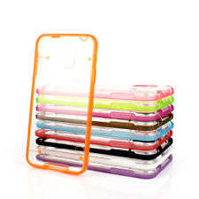 **Samsung Galaxy S5 Clear Covers With Black, Orange & White Trim**Ultra Slim Back Cover**BRAND NEW**