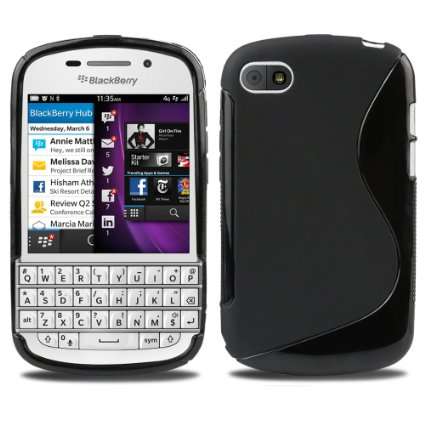 **Blackberry Q10 TPU Soft Skin Back Covers**Black ONLY**Ultra Slim Cover**BRAND NEW**