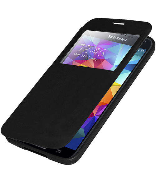 **Samsung Galaxy S5 Smart View Cover**Ultra Slim Flip Case**Single Window**Black, Blue, Maroon/Red**