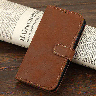 **Samsung Galaxy S4 Mini Genuine Leather Wallet Case Cover With Magnet Clasp**4 Card Slots**