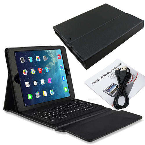 ***Apple Ipad Air Wireless Bluetooth Keyboard Case & Screen Protector***White, Black, Blue, Purple**