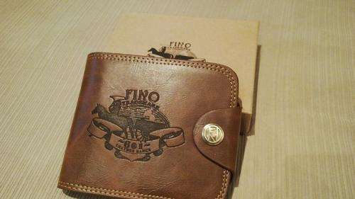 **Men's Genuine Leather Dakota Red Fino Wallet***TAN ONLY***Great Quality***BRAND NEW**2 Avail**