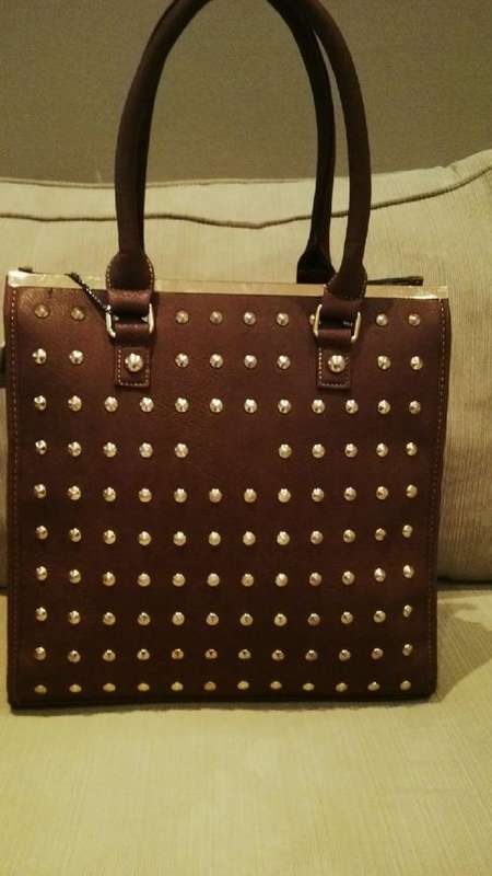 **NEW**Stunning Ladies TAN PU Leather Handbag With Beautiful Detail & Design***BRAND NEW**