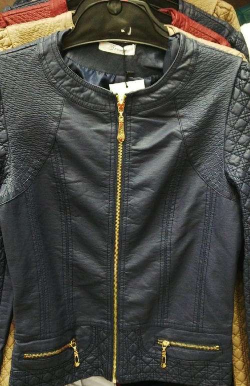 **NEW**Stunning Ladies Leather Look Jacket with Beautiful Design**S, M, L,  XL, XXL, XXXL**