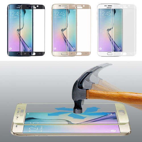 *Samsung Galaxy S6 EDGE 3D Curved Tempered Glass Screen Protection*2 X FREE TPU BACK COVER*