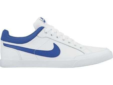 **LATE ENTRY**ORIGINAL MENS NIKE CAPRI III SNEAKERS**SIZE 10, 12**WHITE/BLUE**BRAND NEW**