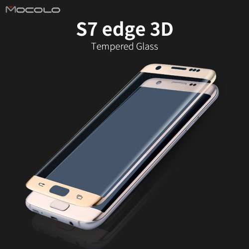 *Samsung Galaxy S7 EDGE FULL 3D CURVED Tempered Glass Screen Protection**GOLD ONLY**