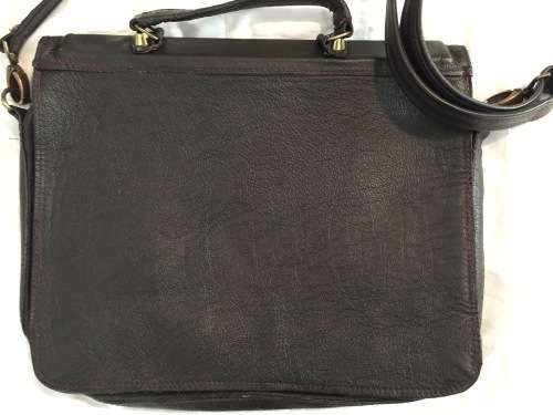 ***Stunning Hand Made Full Grain Soft Leather Bag***Dark Brown***
