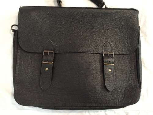***Stunning Hand Made Full Grain Soft Leather Bag***Dark Brown***