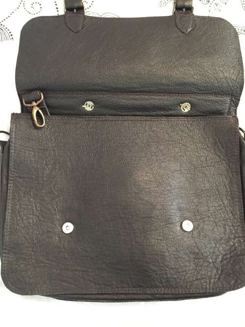 ***Stunning Hand Made Full Grain Soft Leather Bag***Dark Brown***