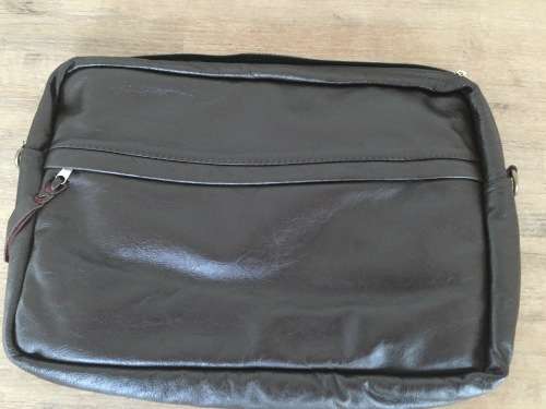 ***Stunning Hand Made Cow Full Grain Soft Leather Laptop Bag***Dark Brown***