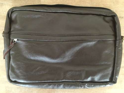 ***Stunning Hand Made Cow Full Grain Soft Leather Laptop Bag***Dark Brown***