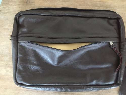 ***Stunning Hand Made Cow Full Grain Soft Leather Laptop Bag***Dark Brown***