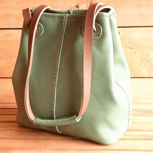 Genuine Leather Bag - Versa Tote - Avo/Green - Large