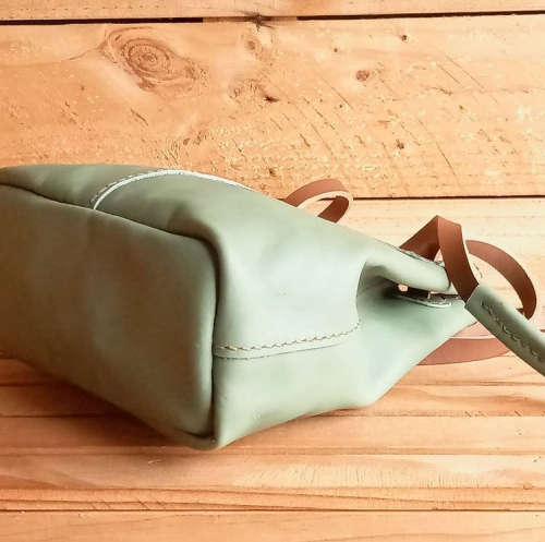 Genuine Leather Bag - Versa Tote - Avo/Green - Large