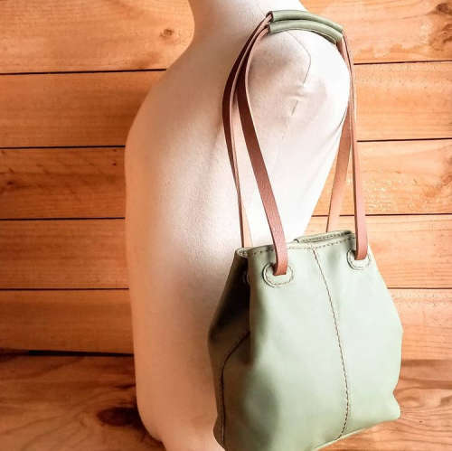 Genuine Leather Bag - Versa Tote - Avo/Green - Large