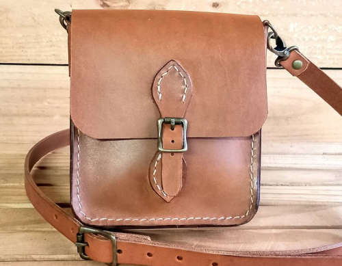 GENUINE LEATHER PETITE MESSENGER - VARIOUS COLOURS