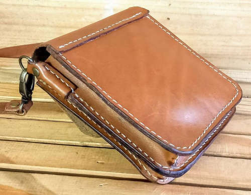 GENUINE LEATHER PETITE MESSENGER - VARIOUS COLOURS