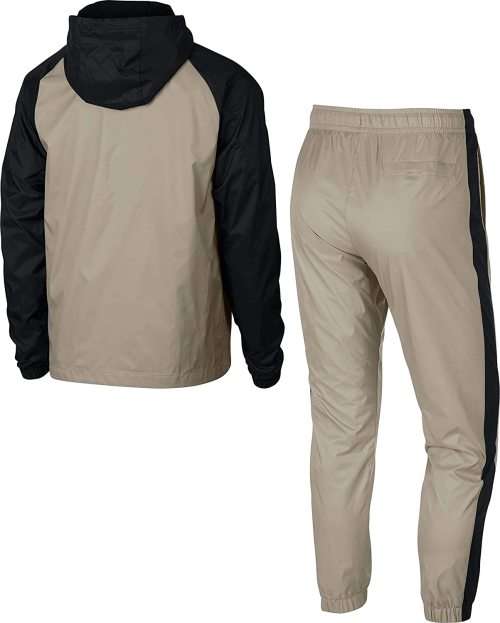 Original Mens Nike 2 Piece NSW Track Suit - CD9245-013 - Medium - BEIGE/BLACK - Brand New