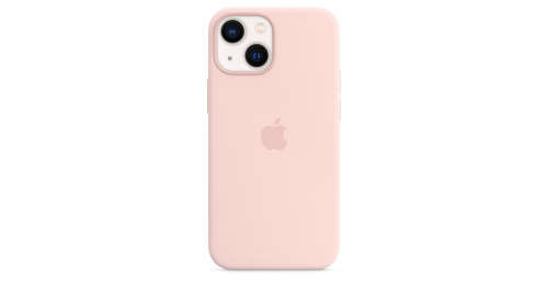Original Apple Silicone Case with MagSafe for iPhone 13 mini - CHALK PINK & RED -Brand New-Open Box