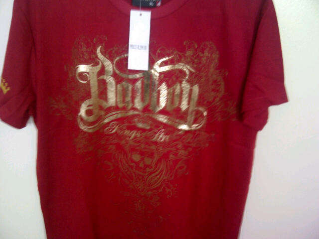 ***New Bad Boy T-Shirt, Red in Colour in XL***