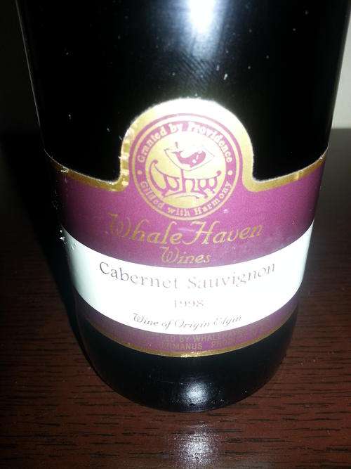 1998 Whale Haven Cabernet Sauvigon