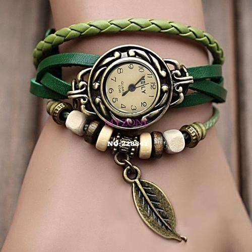 Bohemian Leather Watch - Green