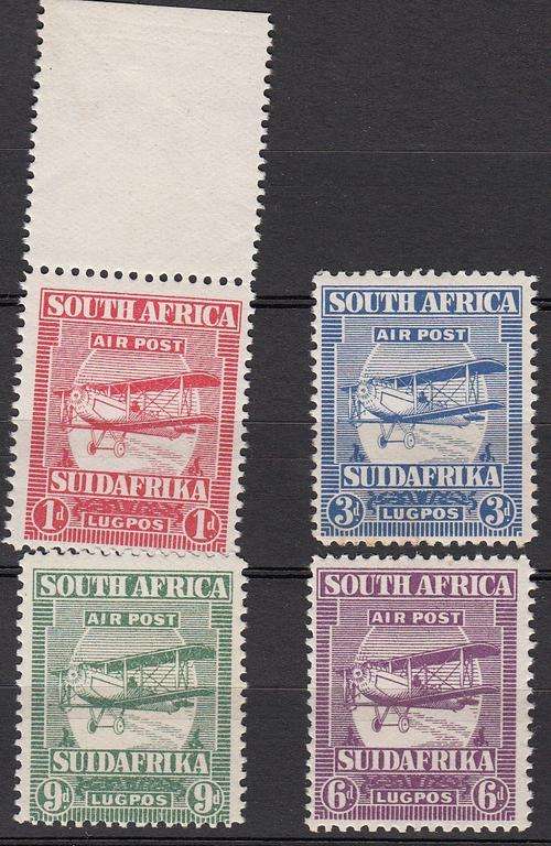 SOUTH AFRICA 1925 1ST AIRMAIL ISSUE SG26-29 COMPLETE SET OF 4 MNH