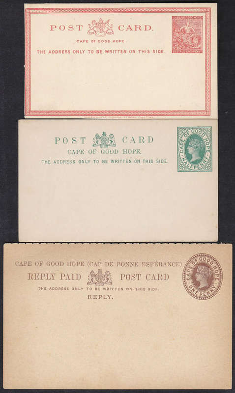 CAPE OF GOOD HOPE POST CARDS X3