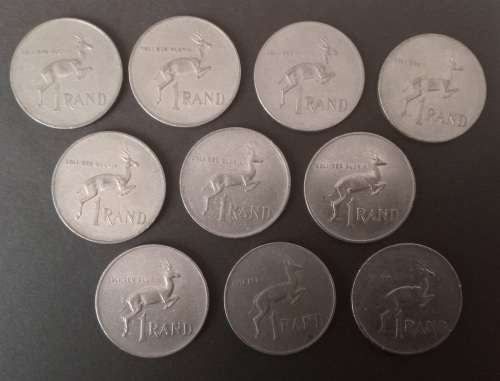 RSA 10 X R1 COINS SOLD AS A LOT