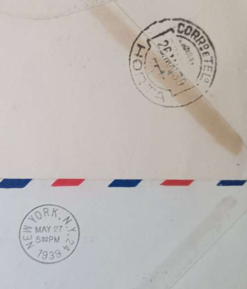 2X PORTUGAL FLIGHT COVERS LISBON TO NEW YORK /HORTA  1939