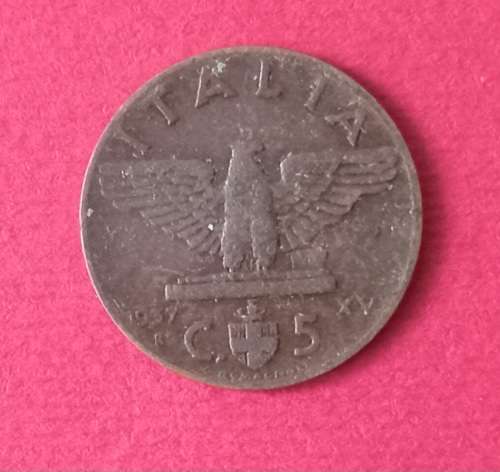 ITALIAN Vittorio Emanuele III   5 CENTESIMI, COPPER 1930s
