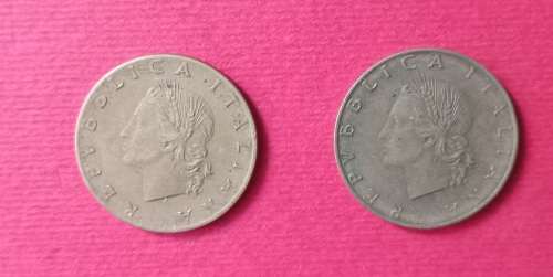 ITALY 20 LIRA X2 1957